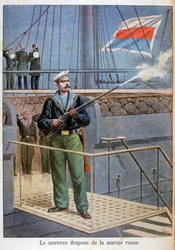 The new flag of the Russian navy, 1898