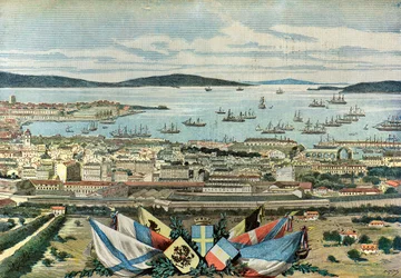 View of Toulon Harbor