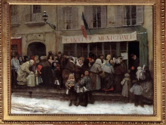 Municipal Canteen During the Paris Siege in 1870