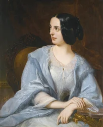 Portrait of the Russian Actress Vera Michurina Samoylova