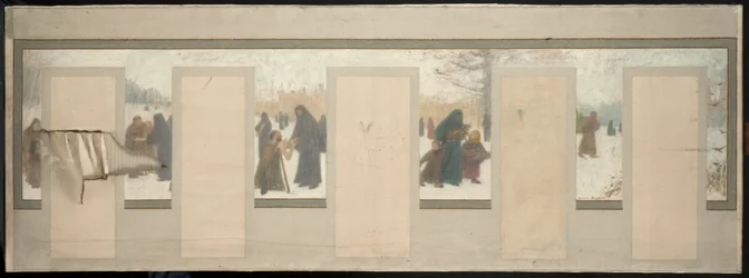 Sketch for Bagnolet Town Hall: Winter Landscape