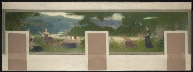 Sketch for Bagnolet Town Hall: Summer Landscape