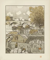 From the Pont des Saints-Pères [The Thirty-Six Views of the Eiffel Tower]