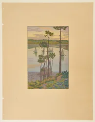 The Banks of the Trieux at Twilight