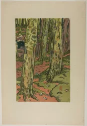 Washing Place under Trees at Loguivy