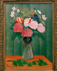 Bouquet of Flowers with Ivy Branch