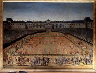 The Grand Carrousel Given by Louis XIV in the Cour des Tuileries in Paris, to Celebrate the Birth of the Dauphin, June 5