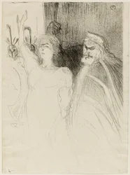 Bartet and Mounet-Sully, in Antigone