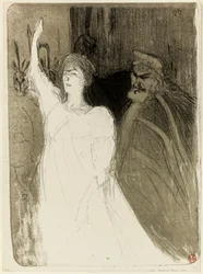 Bartet and Mounet-Sully, in Antigone
