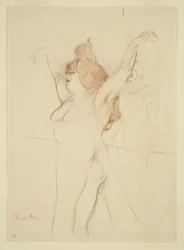 Mademoiselle Cocyle as Helen of Troy in La Belle Helene