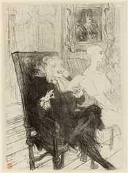 Truffier and Moreno, in Les Femmes Savantes