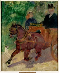 Cob Harnessed to a Cart, 1900