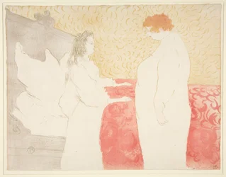Woman in Bed, Profile, Getting Up, from the series Elles