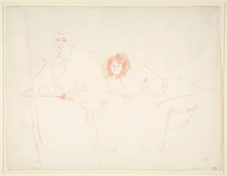 Woman with a Tray, Breakfast, Madame Baron and Mademoiselle Popo, from the series Elles
