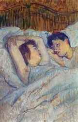 In the Bed by Henri de Toulouse-Lautrec
