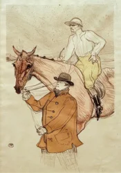 The Jockey Going to the Post