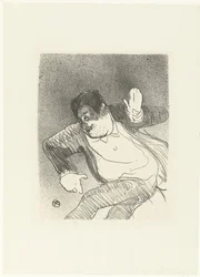 Portrait of Comedian Caudieux Dancing in Petit Casino
