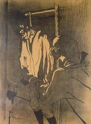 The Hanging, a poster illustrating an episode of the Calas Affair according to the novel by A. Siegel, 