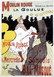 Toulouse-Lautrec poster for the Moulin Rouge and La Goulue