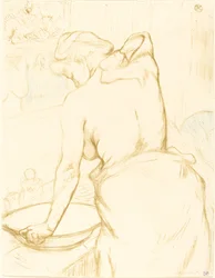 Woman Washing Herself