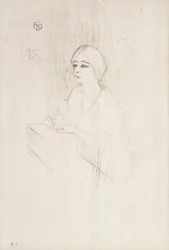 Yahne in Her Box, 1895