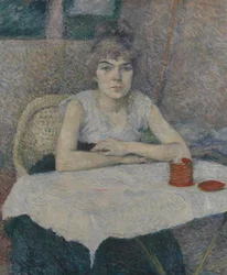 Young Woman at a Table