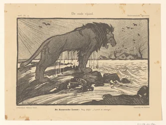 Satirical Print on the Storm Flood of 1906