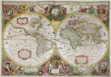 A New Land and Water Map of the Entire Earth