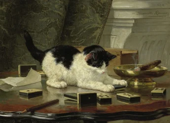 Kittens Playing, ca. 1860-1870
