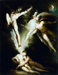Satan touched by Ithuriel