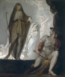 Teiresias foretells the future to Odysseus