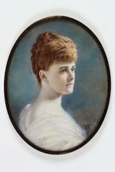 A Lady in a White Dress, Probably Frances Evelyn (Daisy) Greville, nee Maynard, Lady Brooke, Later Countess of Warwick