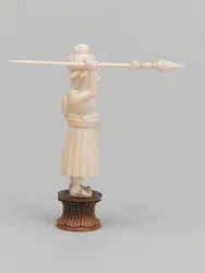 Black pawn, chess piece, India