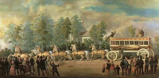 Coach 76 of the Knickerbocker Line, Brooklyn, c.1840-50