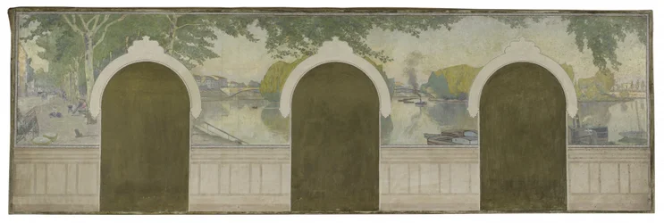 Sketch for Asnières Town Hall: The Seine at Clichy Bridge
