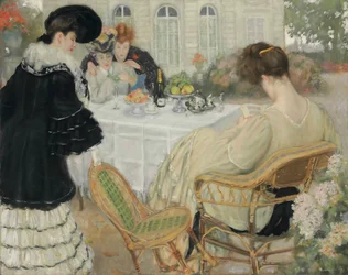 Ladies taking tea, 1902