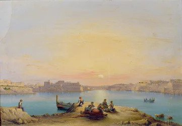 Valetta Harbour at Sunset