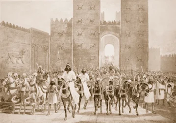 Entrance of Cyrus into Babylon, Illustration from 