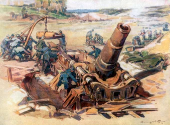 370 Mortar in Action