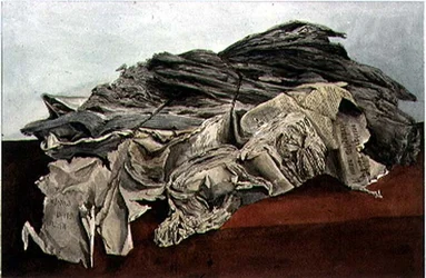 Drawing of a Parcel of Records in the Old Record Office