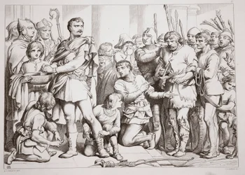 How Hereward Played the Potter and Cheated the King, Illustration from Hereward the Great by Charles Kingsley