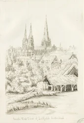 Lichfield Cathedral - South West View