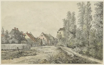 Village Road with Houses (in Germany?)