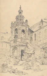The Porch of the Halle of the Haute Vielle Tour, Rouen