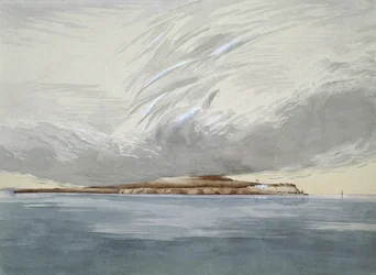 Fort and Island of Mackinaw, October 1842