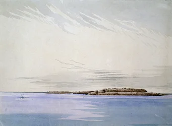 Old Mackinaw, with the French Fort, 1842
