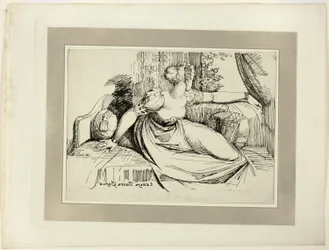 A Woman Sitting by the Window (