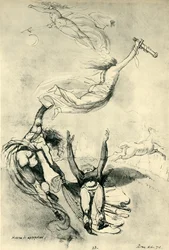 Dead Hero with Goddesses, 1778, 1943
