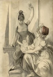 Mother and Her Family in the Country