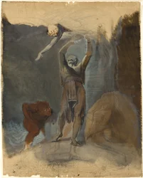 Prospero, Miranda, Caliban and Ariel